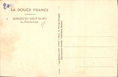 CPA La Douce France Gorges du Loup A M Le Pont du Loup 