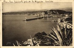 CPA La Douce France Cote d'Azur Nice Alpes Maritimes vue generale prise de la Moyenne Corniche 