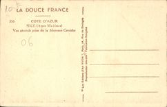 CPA La Douce France Cote d'Azur Nice Alpes Maritimes vue generale prise de la Moyenne Corniche 