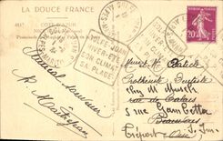 CPA La Douce France Cote d'Azur Nice Alpes Maritimes Promenade des Anglais et Palais de la Jetee 