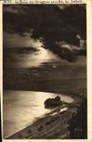 CPA La Douce France Cote d'Azur Nice Alpes Maritimes la Baie des Anges au Coucher du Soleil 