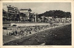 CPA Nice La Plage et le Quai des Etats Unis 