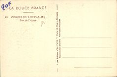 CPA La Douce France Gorges du Loup A M Pont de l'Abime 