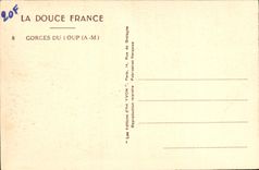 CPA La Douce France Gorges du Loup A M 