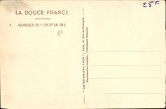 CPA La Douce France Gorges du Loup A M 