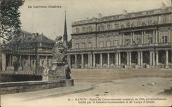 CPA Nancy Palais du Gouvernement construit en 1760 est actuellement habite par e General Commandant 