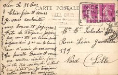 CPA Cote d'Azur a vol d'aeroplane de Nice a Menton 