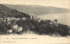 CPA Environs de Menton La Mortolla 