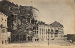 CPA Nice l'Ecalier Lesage et l'Hotel Suisse 