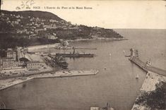 CPA Nice L'Entree du Port et le Mont Boron 