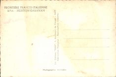 CPA Frontiere Franco Italienne Menton Garavan 