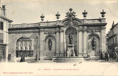 CPA Nancy Fontaine et place Callot 