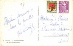 CPA Dieppe Le Vieux Chateau le Jardin du Canada 