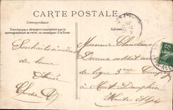 CPA Heureux du nouvel an nous saluons l'aurore nous vous en offrirons pendant longtemps encore Femme