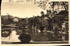 CPA La Douce France Cote d'Azur Nice Alpes Maritimes Jardin Albert Ier la grotte 