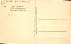 CPA La Douce France Cote d'Azur Nice Alpes Maritimes Panorama pris du Chateau 
