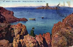 CPA Agay Corniche d'Or Rocher du Drumont et l'ile d'Or 
