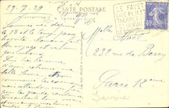 CPA Chamonix la Mer de Glace et le Mauvais Pas 