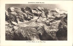CPA Chamonix Mont Blanc le Mont Blanc vu de Plan Praz 