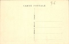 CPA Gargilesse Indre Ruines du Pont Romain