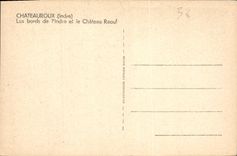 CPA Chateauroux Indre les bords de l'Indre et le Chateau Raoul