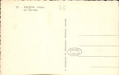 CPA Eguzon Indre le Barrage 