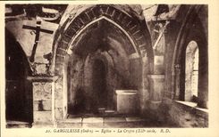 CPA Gargilesse Indre Eglise la Crypte XII siecle 