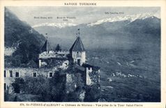 CPA Savoie Tourisme St Pierre d'Albigny Chateau de Miolans vue prise de la Tour Saint Pierre 