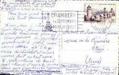 CPA Aix les Bains Lac Bourget et la Dent du Chat 