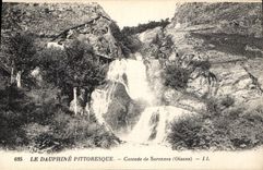 CPA Le Dauphine Pittoresque Cascade de Sarenees Oisans 