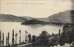 CPA Aix les Bains Lac du Bourget et Promontoire de Chatillon 