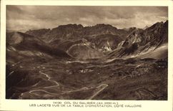 CPA Col du Galbier les Lacets vus de la Table d'Orientation Cote Valloire 
