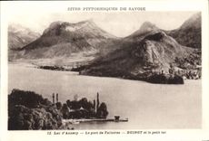 CPA Sites Pittoresque de Savoie Lac d'Annecy le Port de Talloires Duingt et le Petit Lac 