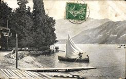 CPA Aix les Bains le Gr Port et la Dent du Chat 