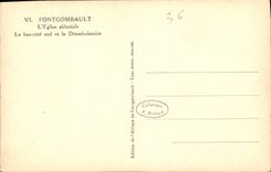 CPA Fontgombault l'eglise abbatiale le Bas Cote Sud et le Deambulatoire 