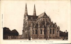 CPA Chateauroux Place Voltaire Eglise Saint Andre 