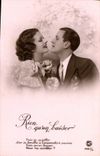 CPA Rien qu'un Baiser Femme