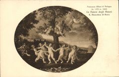 CPA Francesco Albani di Bologna la Danza degli Amori R Pinacateca di Brera 