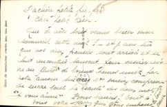 CPA Bientot voila bien des heures qu'une pensee me rante revoir un hour prochain ton sourire qui m'e