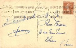 CPA Aix les Bains le Sierroz et le Dent du Chat 