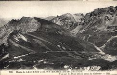 CPA Route du Lautaret a Saint Michel de Madrienne vue sur le Mont Blanc prise du Galibier 