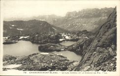 CPA Chamonix Mont Blanc le Lac Cornu et la Chaine de Fiz 