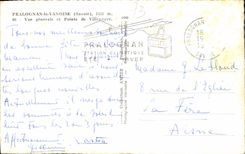 CPA Pralognan la Vanoise Savoie vue generale et Pointe de Villeneuve