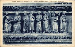 CPA Environs de Chambery le Bourget du Lac Bas reliefs de l'eglise Chef d'Oeuvre du XIII siecle Sain