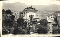 CPA Chambery la Sainte Chapelle vue generale et Montagnes des Bouges 