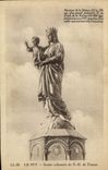 CPA Le Puy Statue Colossale de N d de France 