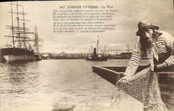 CPA Nantes Typique le Port Peche Pecheur Bateau