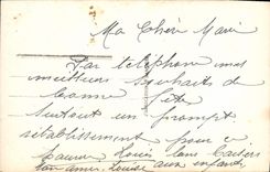 CPA Bonne Fete Femme Telephone