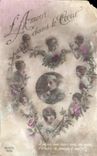 CPA Amour dans le Coeur Femme