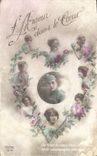 CPA Amour dans l Coeur 